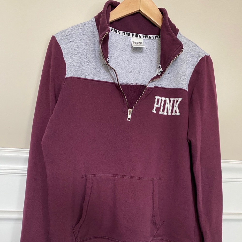 Quarter zip Pink sweatshirt